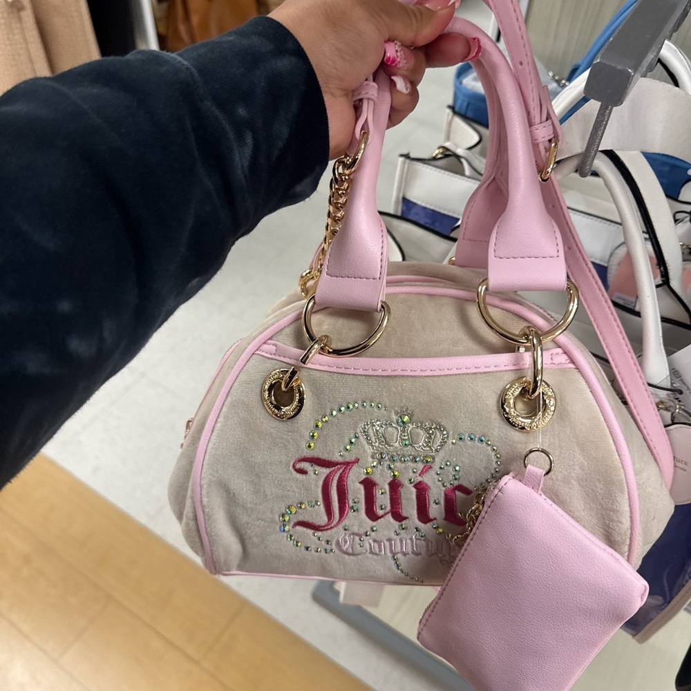 Juicy Couture Pink and Cream Women's Bag